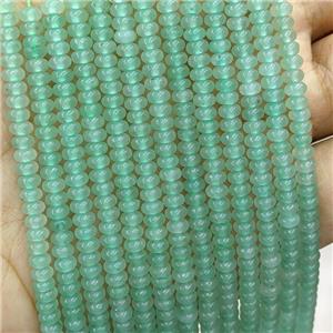 Natural Green Aventurine Beads Smooth Rondelle, approx 2x4mm