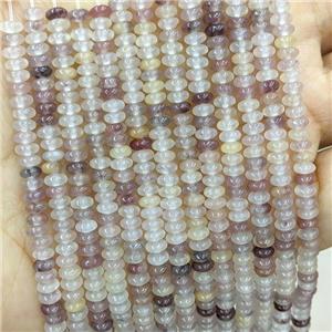 Natural Purple Aventurine Beads Smooth Rondelle, approx 2x4mm