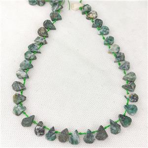 Natural Green Azurite Beads Teardrop Topdrilled, approx 10-16mm