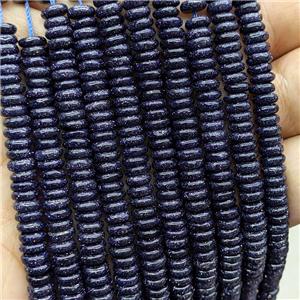 Blue Sandstone Heishi Spacer Beads, approx 6mm