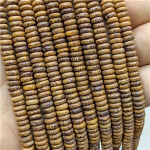 Oak Jasper Heishi Beads Brown, approx 6mm