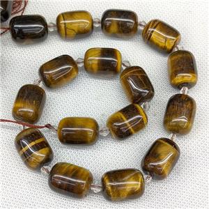 Natural Tiger Eye Stone Barrel Beads Smooth, approx 15-20mm