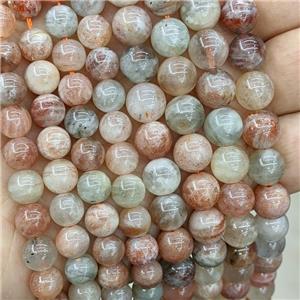 Natural Arusha Quartz Sunstone Beads Smooth Round, approx 8mm