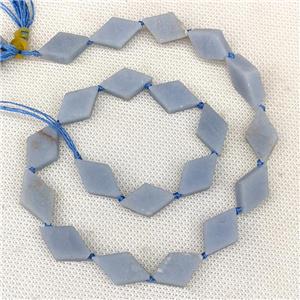 Natural Blue Angelite Beads Rhombus, approx 10-18mm