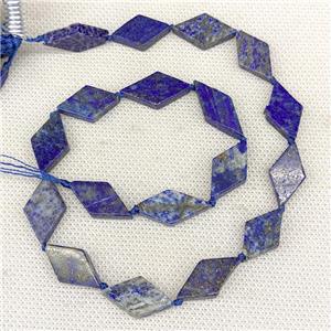 Natural Blue Lapis Lazuli Rhombus Beads, approx 10-18mm