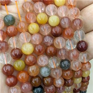 Natural Actinolite Beads Red Smooth Round, approx 6mm
