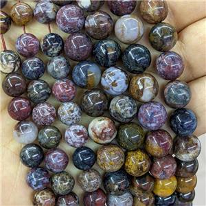 Natural Pietersite Jasper Beads A-Grade Multicolor Smooth Round, approx 8mm