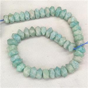 Natural Amazonite Beads Green Faceted Square, approx 12mm