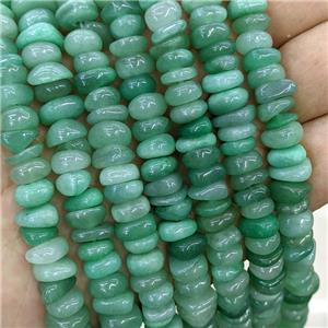 Natural Green Aventurine Chips Beads Freeform, approx 7-11mm