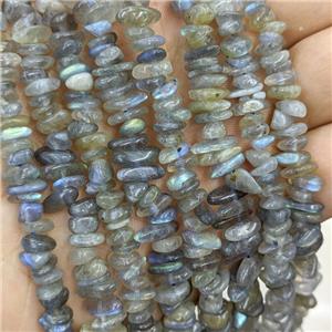 Natural Labradorite Beads Chips Freeform, approx 7-11mm