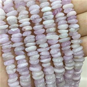 Natural Kunzite Chips Beads Freeform, approx 7-11mm