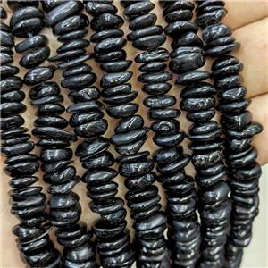 Natural Black Hypersthene Chips Beads Freeform, approx 7-11mm