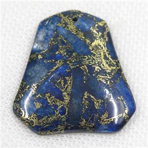 blue Lapis Lazuli pendant, approx 37-42mm