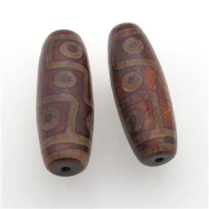antique red Tibetan Dzi rice Beads, eye, approx 20-55mm