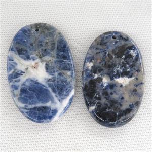 blue Sodalite oval pendant, approx 35-55mm