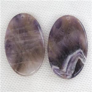 purple Amethyst oval pendant, approx 30-50mm