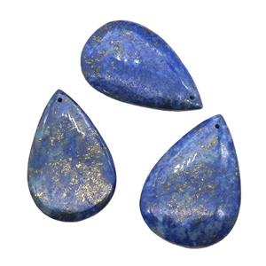 blue Lapis teardrop pendant, approx 25-40mm