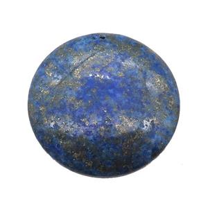 blue Lapis circle pendant, approx 40mm