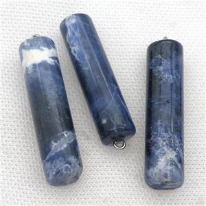 blue Sodalite Column pendant, approx 13-50mm