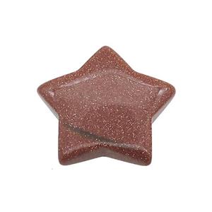 Gold Sandstone Star Pendant Undrilled, approx 30mm