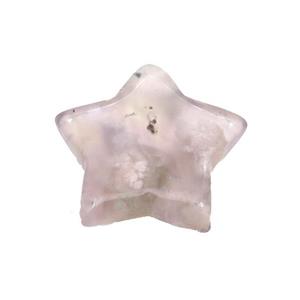 Cherry Agate Star Pendant Undrilled, approx 30mm