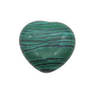 Synthetic Malachite Heart Pendant Undrilled Green, approx 30mm