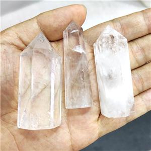 Natural Clear Quartz Tower Undrilled, approx 20-90mm