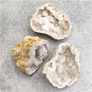 Agate Druzy Cluster Geode Freeform Undrilled, approx 20-90mm