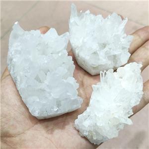 White Crystal Quartz Cluster Freeform Undrilled, approx 20-90mm