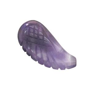 Natural Amethyst Angel Wings Pendant, approx 15-30mm