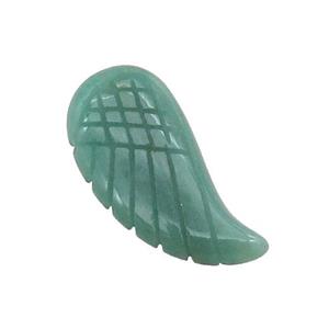 Natural Green Aventurine Angel Wings Pendant, approx 15-30mm