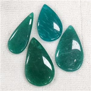 Natural Russia Amazonite Pendant Green Teardrop, approx 15-35mm