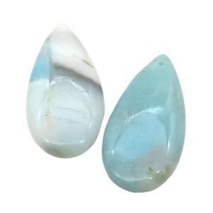 Natural Blue Amazonite Teardrop Pendant, approx 20-40mm
