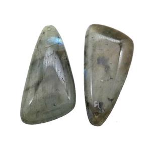 Natural Labradorite Triangle Pendant, approx 20-40mm