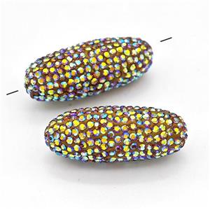 gemstone Beads pave rhinestone, approx 13-35mm