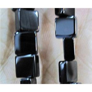 natural onyx bead, square, A-grade, approx 12x12mm, 15 inches