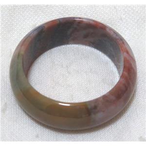 Indian Agate Bangle, approx 50-70mm, 24mm wide