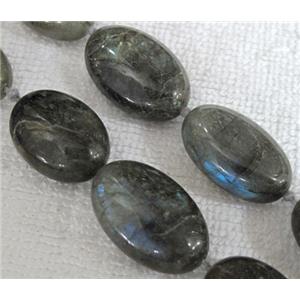 Natural Labradorite bead, oval, approx 15-25mm, 16.5 inches