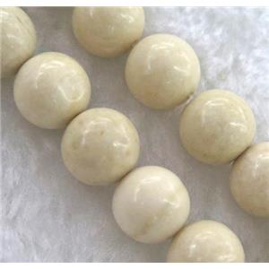 round white Chinese River Jasper beads, approx 8mm dia