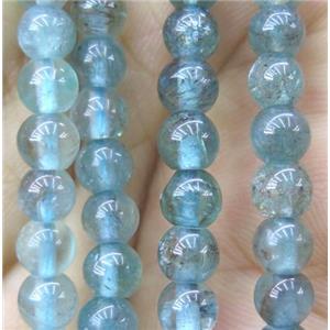natural Apatite Beads, round, approx 4-5mm dia