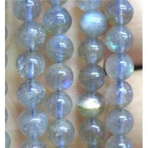 natural Labradorite beads, round, AA-Grade, approx 6mm dia