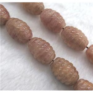 moonstone barrel beads, approx 15x20mm, 15.5 inches