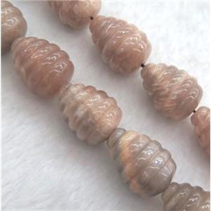 sunstone teardrop beads, approx 15x20mm, 15.5 inches