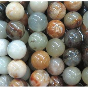 Chinese HuaXiu Jade Beads, round, approx 4mm dia