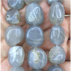 grey moonstone beads, freeform, approx 10-16mm