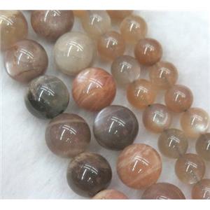 Smooth Round Grey Moonstone Beads B Grade, approx 4mm dia