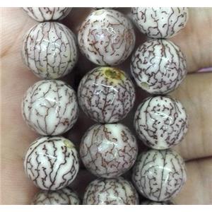 Bodhi wood beads, round, approx 10mm dia, 39pcs per st