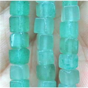 green Aventurine cube beads, approx 4x4x4mm