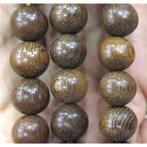 round Roble wood rosery beads, approx 10mm dia