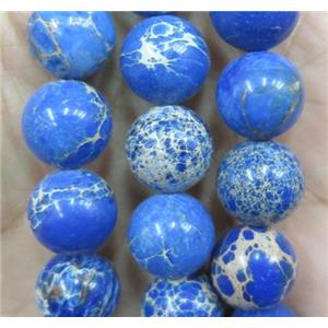 royal blue Imperial Jasper Jasper beads, round, approx 6mm dia